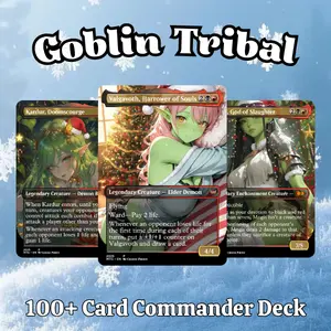 MTG Proxy 100+ Card Commander Deck Goblin Tribal Red Aggro Swarm Theme Ready to Play Perfect Gift for Fans, Players and Collectors