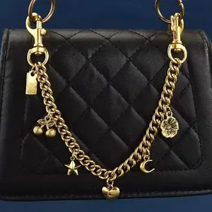 Bag Charm Keychain with 28cm Bag Extender Chain, Purse Charms for Handbags, Tote & Crossbody Bag Accessories