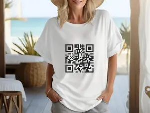 Unisex Funny F**ck You T-Shirt, QR Code Shirt, Gift For Men, F-You Tee, Gift for women, Trendy Shirt Unisex Full Size Top Vintage