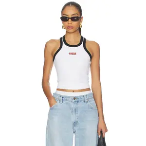 Terez x REVOLVE 49ers Scoop Armhole Rib Tank Top in White