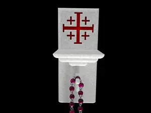 Rosary Holder – Jerusalem Cross Edition