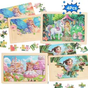 Wooden Puzzle Toy Educational For Kids Fairy Tale Princess