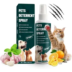 Cat Deterrent Spray, No Scratch Spray for Cats - Eco Friendly, Prevents Cats from Damaging Furniture and Fabrics, Cat Training & Behavior Aids Spray, Indoor & Outdoor Use