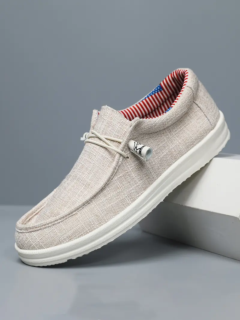 Hey Dude Light Gray Mesh Loafers with Red Accents Amazon.com | HEYDUDE Men main image 3