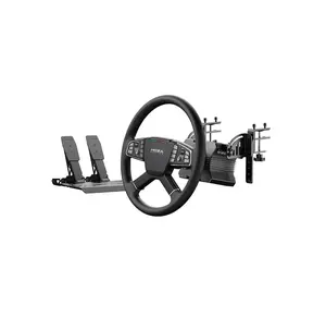 MOZA Trucking Bundle - R5 Wheel Base, TSW Truck Wheel, MOZA SR-P Lite Pedals & Clamp for Immersive Driving Simulation Experience