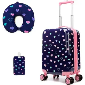 Cute Heart Suitcase 3-Piece Set  Vacation packing just got a major style upgrade! Waterproof, spacious, and built to last through every adventure. Ideal companion for flights and road trips smooth zipper