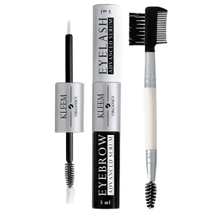 Kleem Organics Eyelash & Eyebrow, Enhancing Serum Set, 3 Piece Set