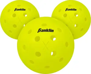 Franklin Sports X-40 Outdoor Pickleballs - Official Ball of USA Pickleball, APP Tour + Pickleball US Open - 3 Packs, 12 Packs, 36 Pickleball Buckets, 50, 100 + 400 Bulk Packs of Regulation Pickleballs Franklin Sports