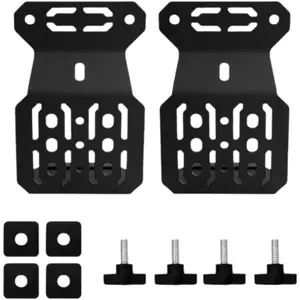 Bed Rail Mount Brackets Truck Bed Accessories Compatible with Tacoma Bed Rail Module Systems for Shovels, Axes, Recovery Plates, Fuel Tanks