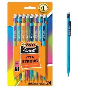 BIC Xtra Strong Mechanical Pencil – 0.9mm Lead, #2 | 24 Pack