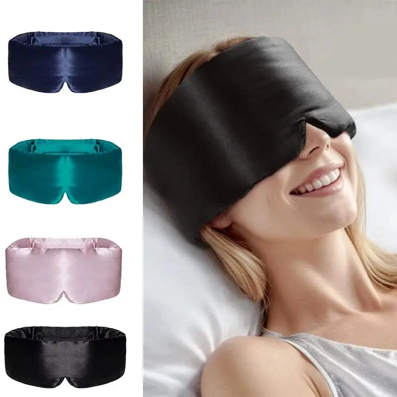 100% Mulberry Silk Blackout Eye Mask - Soft Padded Eyepatch Eyeshade for Sleep, Travel - Home Supplies Party Bag Gift, Eye Masks for Sleep, Blackout Eye Mask For Sleeping