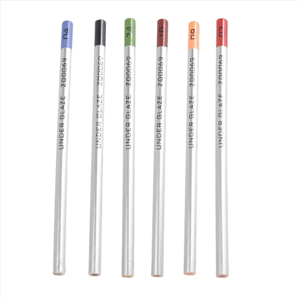 6Pcs Underglaze Pencils for Pottery for Decorating Fused Glass and Under Glaze Ceramics