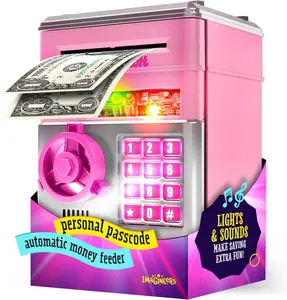 Electronic Piggy Bank with Password Lock | Mini ATM Saving Box for Kids | Cute Cartoon Safe Toy | Perfect Back to School & Birthday Gifts for Boys and Girls