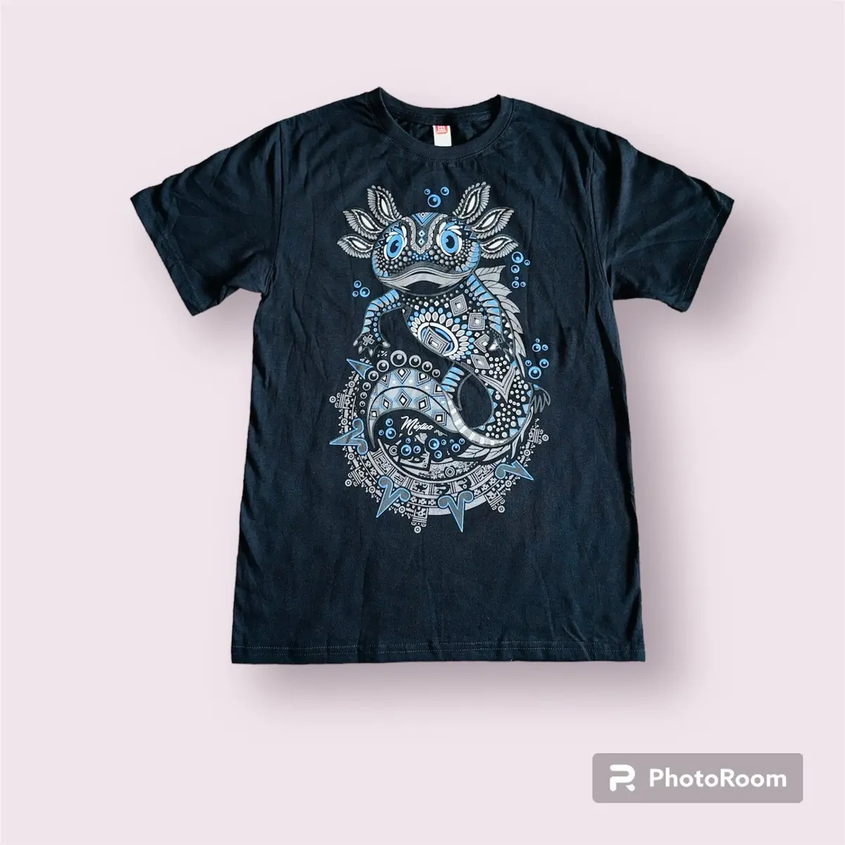 Ajolote Glow T-Shirt -Fitted, Short Sleeve Casual Wear for Men - Menswear- Fabric Cotton