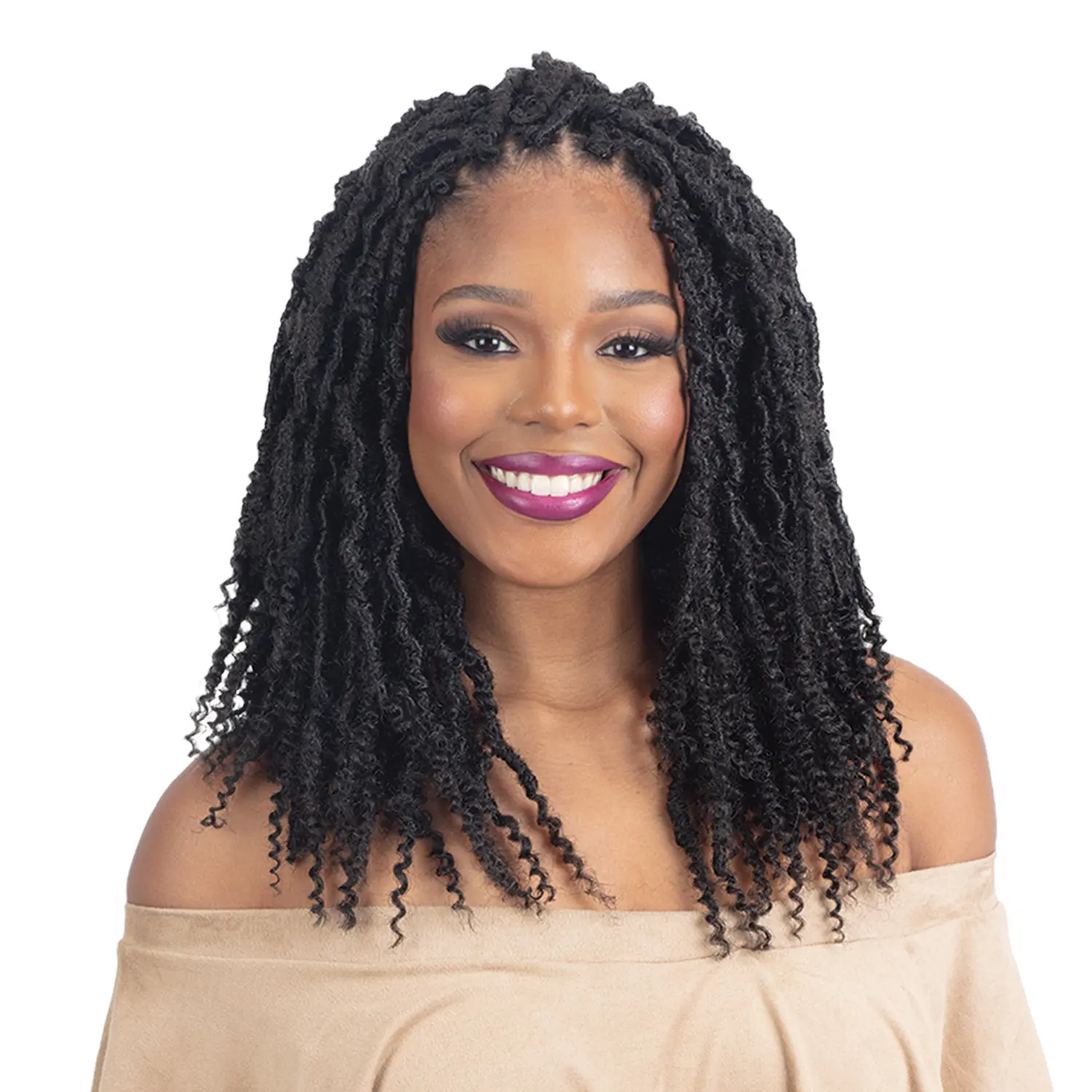 FreeTress 3X Poppin' Gorgeous Boho Locs Crochet Braids - 12 inches Synthetic Braided Hair, Soft Braided Hair Texture, Curly Protective Hairstyles, Latch Hook Compatible Extensions
