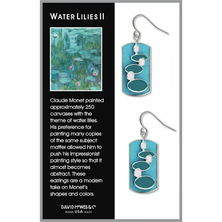 Water Lilies II - Monet Earrings