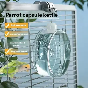 Parrot Valve Water Dispenser, Spacecraft Design, Leak-Proof Instant Water, Large Capacity Automatic Bird Bottle, Spray Feeder, Animal Feeder, Bird Supplies