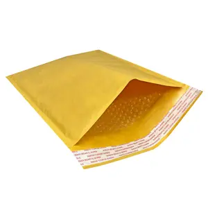 UOFFICE Pack of 1000 Bulk Yellow Kraft Bubble Mailers 9.5" x 14.5" #4 Self-Sealing Padded Bags for Shipping Valuable Items Durable Adhesive Top Closure