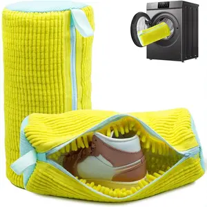 2Pcs Shoe Washing Bags | Durable Laundry Bags for Shoes in Washer & Dryer, Yellow
