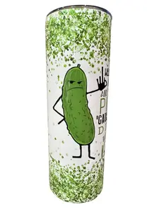 Well Paint Me Green And Call Me A Pickle - 20oz oz 20 oz. 20oz. Skinny Sublimation Tumbler - Amy's Tumbler Junkies - Your Favorite Tumbler Shop!