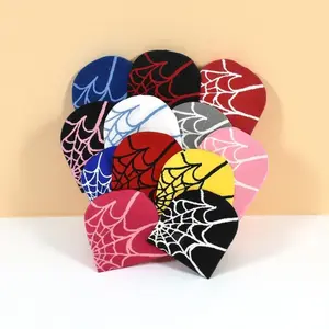 Y2k Spider Web Beanie Hat, Street Style Knit Cool Hat for Fall & Winter for Going Out, Fashion Matching Hat Accessories for Both Men & Women