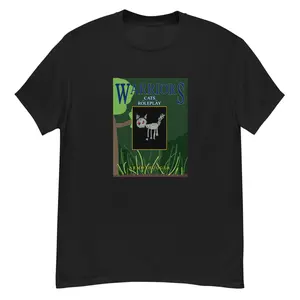 Warriors Cats Roleplay Co-Cover Shirt - Black Cotton T-Shirt with Graphic Design for Casual Wear