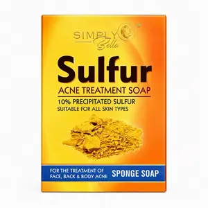 Simply Sulfur Soap Bar – Cleansing Face & Body Soap with Sulfur, Daily Skin Care, Suitable for All Skin Types