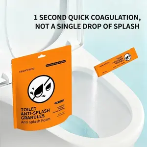 Toilet splash guard granules, toilet odor control, portable device, household deodorizer, dedicated for home use