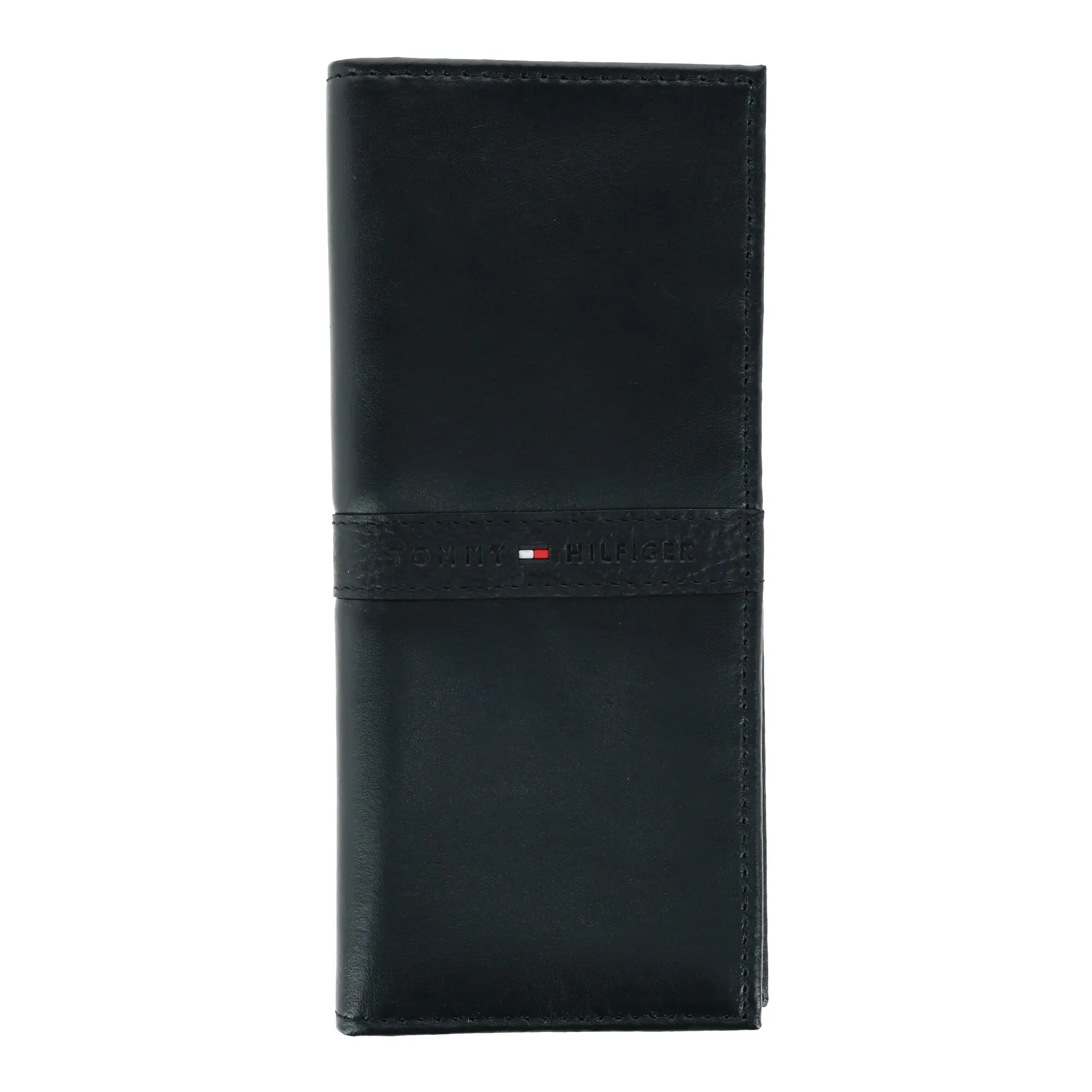 Tommy Hilfiger Men's Leather Ranger RFID Checkbook Cover Secretary Wallet, Checkbook Covers