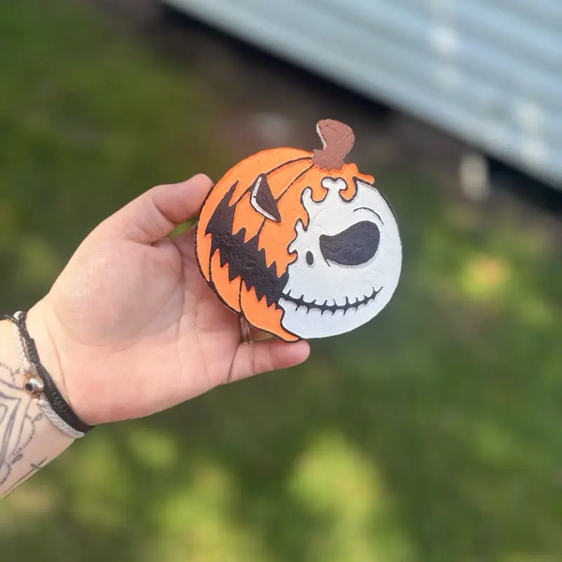 Split Face Pumpkin Freshie