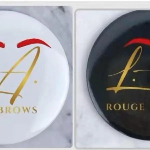 Larougebrows Compact Glam Mirror - Portable Travel-Friendly Makeup Mirror for On-the-Go Touch-Ups