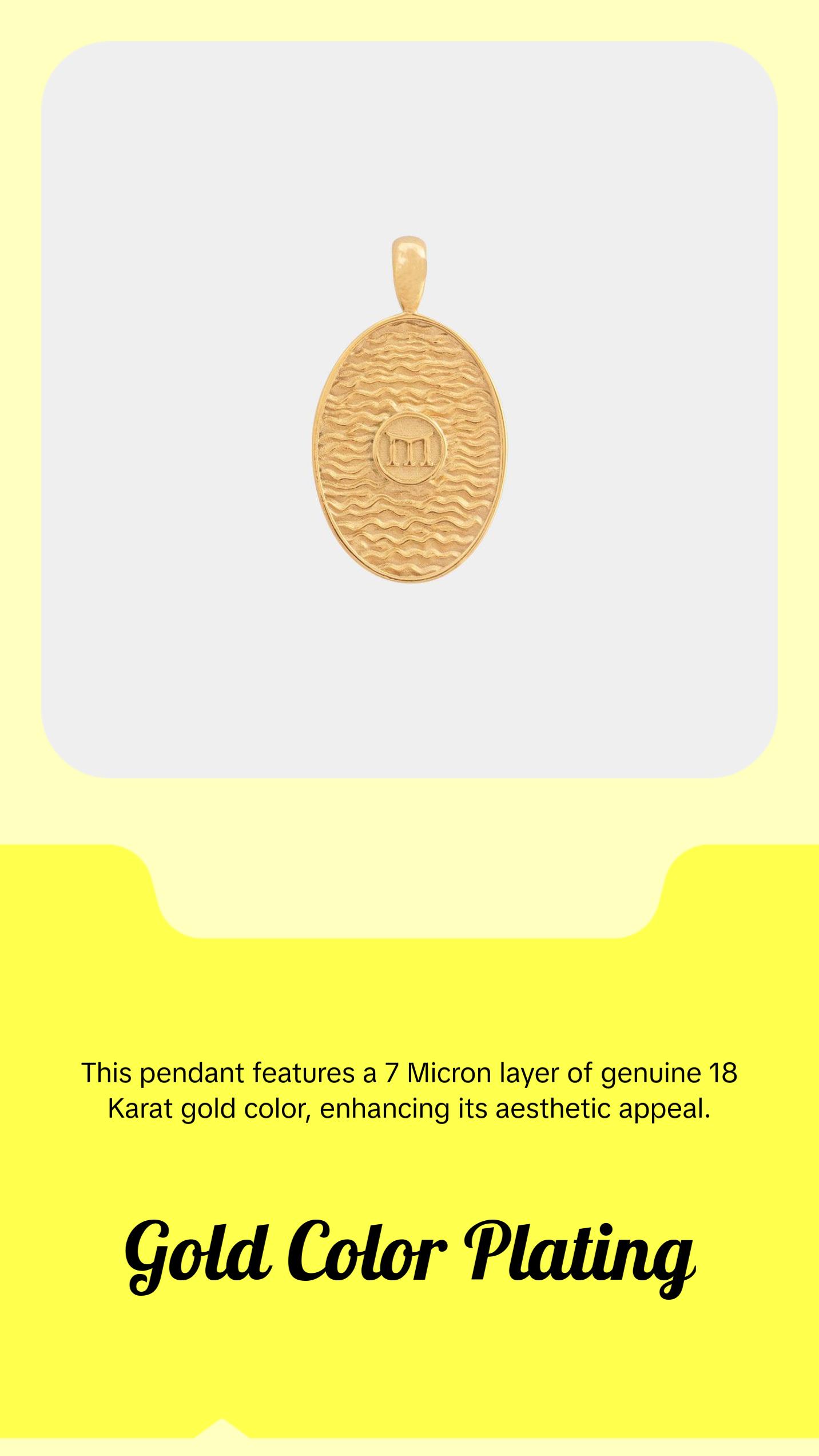 St. Christopher Pendant - Gold