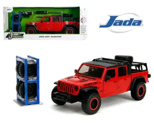 Jada 1:24 2020 Jeep Gladiator – Red with Rack & Wheels