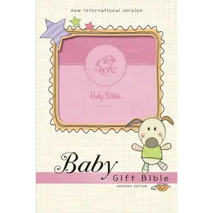 NIV, Baby Gift Bible, Holy Bible, Leathersoft, Pink, Red Letter, Comfort Print: Keepsake Edition by Zondervan [Leatherbound Book]