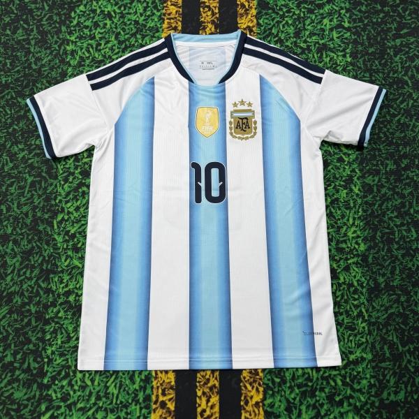 2026 World Cup Argentina National Team Fan Version Home #10 Messi Short Sleeve Jersey