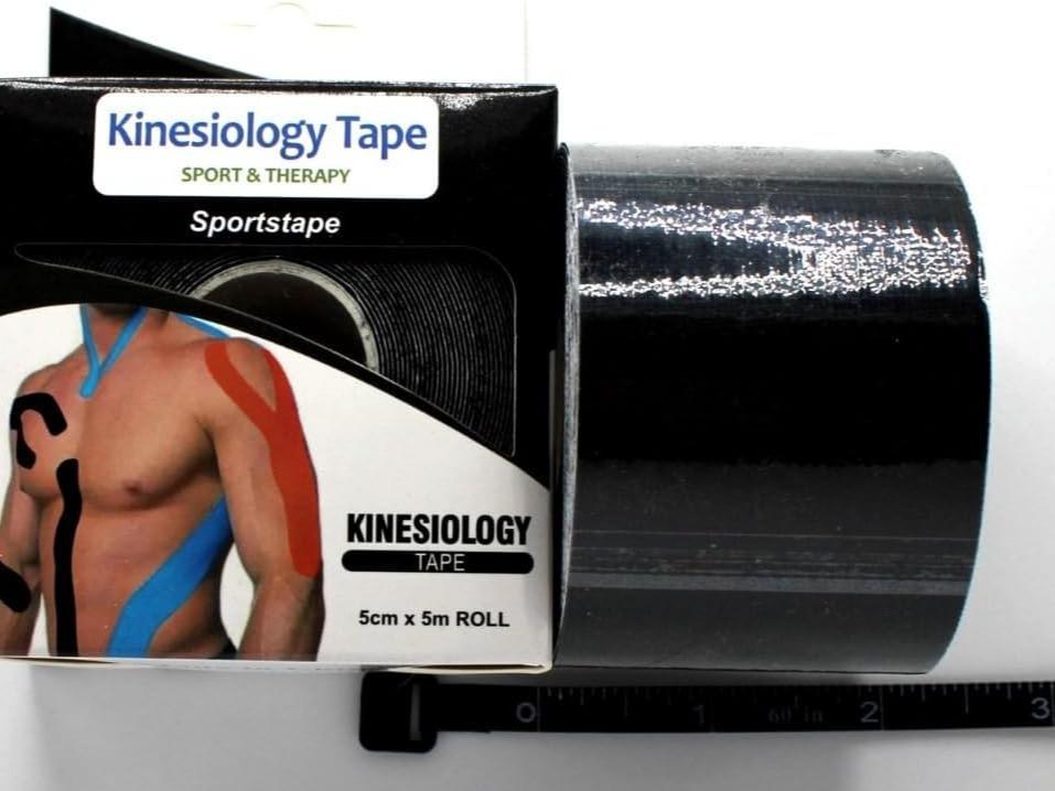 Elastic Athletic Muscle Support Tape/KT Tape Kinesiology Tape – Elastic Therapeutic Sports Tape for Knee, Shoulder, Back & Ankle – Muscle Support & Pain Relief for Athletes – Easy Removal with Oil