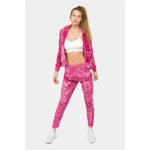 Accented Velour Velvet Track Suit
