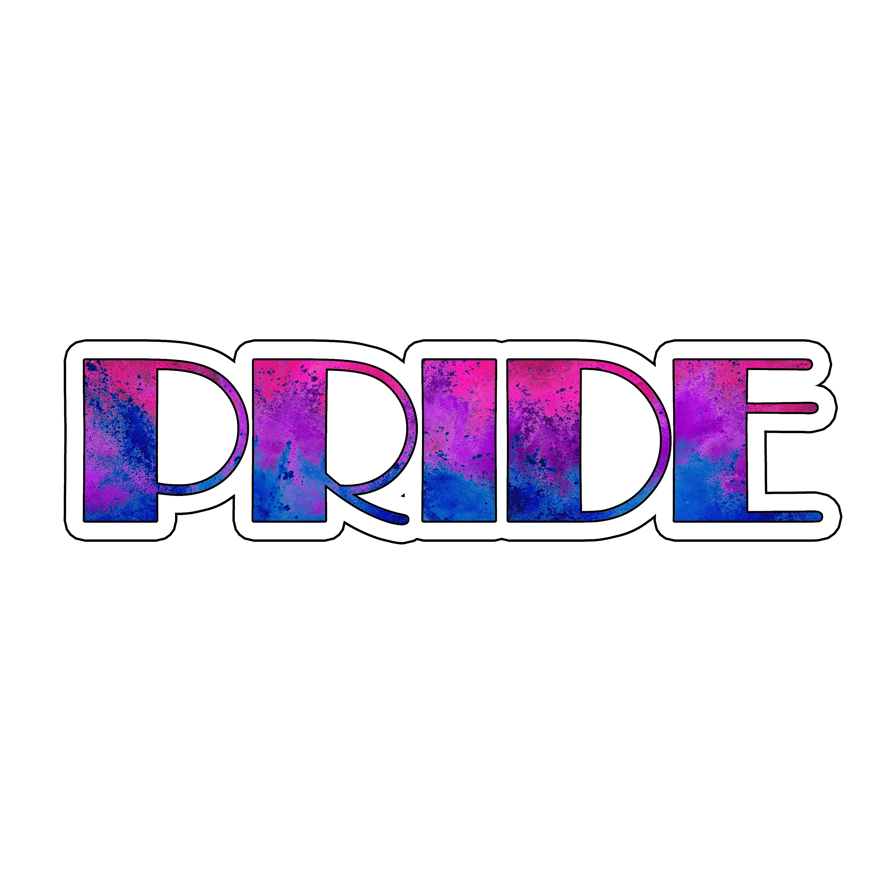 BiSexual Pride Sticker 6x2.5 inches waterproof : LGBTQIA