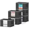 6 Pack 90L Large Storage Bins