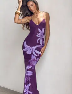 ORIELLE MAXI DRESS - PLUM ORCHID