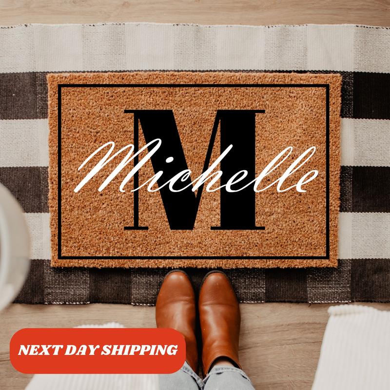 Custom Doormat, Name Doormat, Custom Housewarming Present, Family Welcome Mat, Outdoor Decor, Monogrammed Doormat, Coir Doormat, Housewarming Gift, Home Decor, Welcome Doormat, Personalized Gift, Doormat