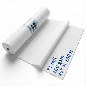 40" x 100' Temporary Floor Protection Roll, Self-Adhesive Hardwood Floor Covering & Plastic Drop Cloth for Tile, Heavy Duty Carpet Protection Film for Painting, Renovation and Construction (333 sq ft)