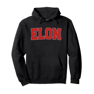 ELON NC NORTH CAROLINA Varsity Style USA Vintage Sports Pullover Hoodie - Rauldiazde Shop Mb07zzpdxf2