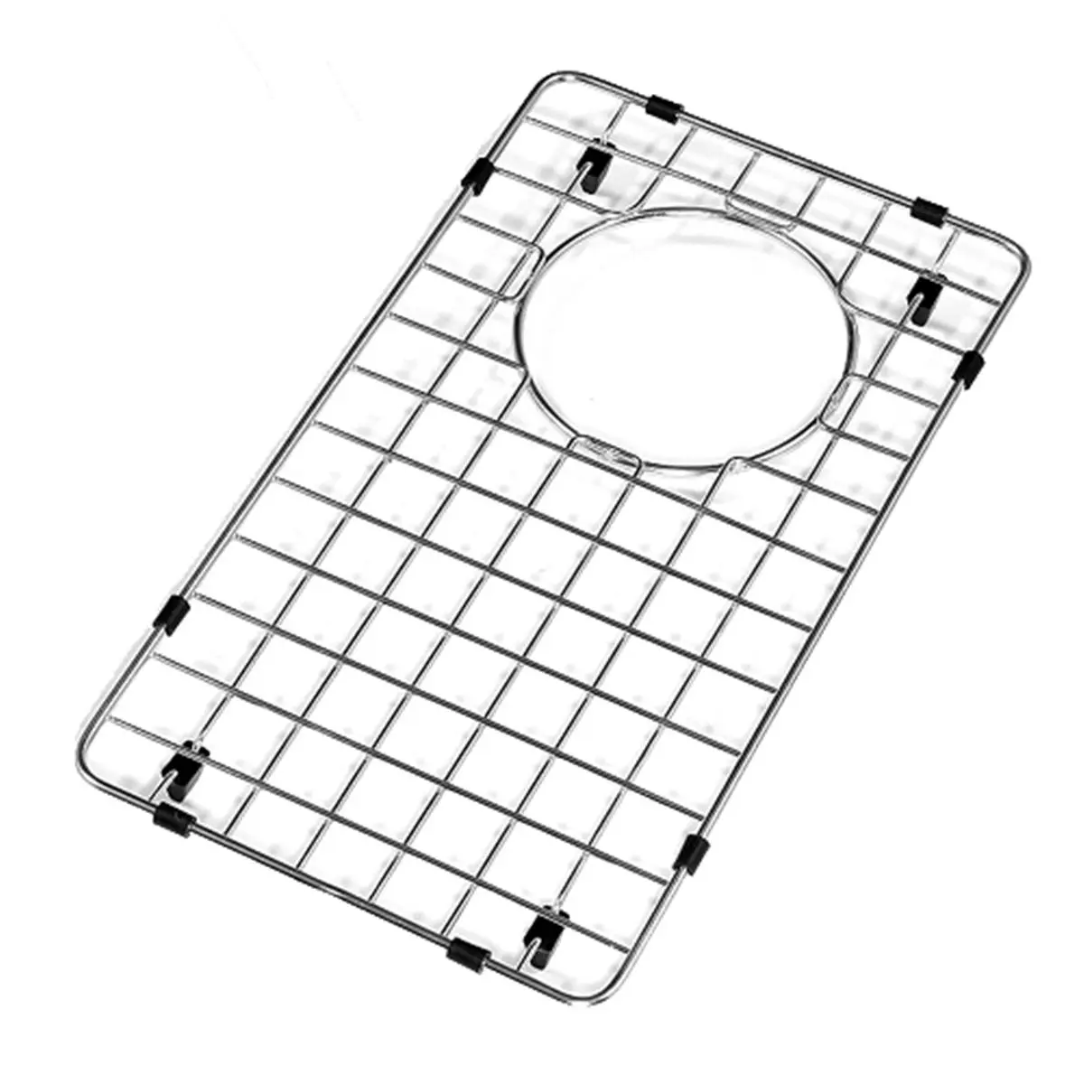 Houzer BG-4090 Stainless Steel Wirecraft In-The-Sink Kitchen Sink Bottom Grid, 15.5" L x 8.5" W x 0.625" D, Noise Reduction, Cushions Fragile Dishes, Fits CTO-3370 Small Bowl, 1 Year Warranty