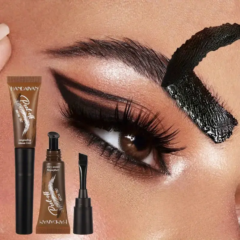 Easy Peel Off Eyebrow Tint Gel, TattooBrow Gel, Long-lasting, Waterproof Creating Full And Well,for Women Fuller & Defined Looking Brows