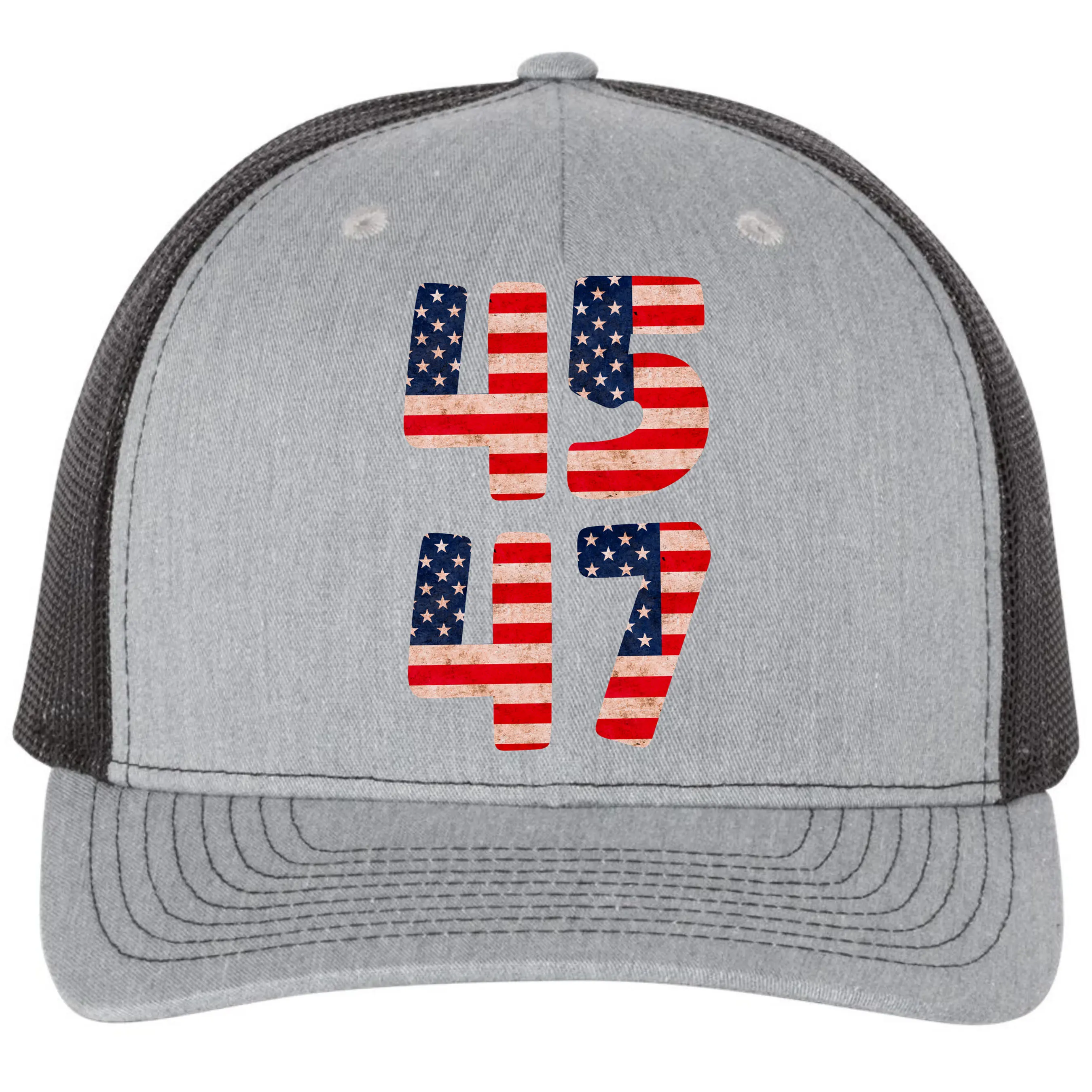 USA Men's 45-47 Mesh Snapback Trucker Hat