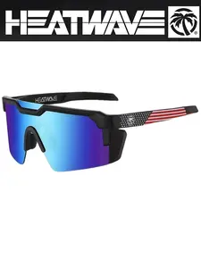 Heatwave Style Cycling Sunglasses, Uv400 Protection, Windproof Sports Goggles, for Men Women, Outdoor Biking, Driving, Fishing