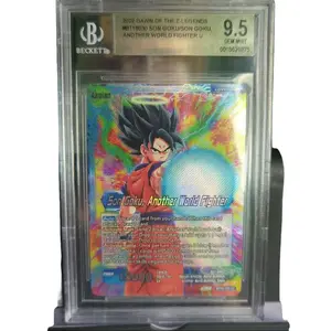 2022 Dawn of the Z Legends Son Goku Another World Fighter Beckett 9.5 Trading Card Collectible Card for Fans
