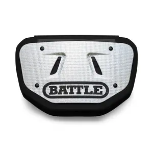 Battle "Diamond" Chrome Football Back Plate for Adults High-Impact Foam Interior Curved Design Universal Fit Protection