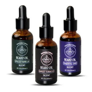 Spiced Vanilla Beard Oil for Men - Natural Mens Beard Oil with Argan and Jojoba Oil - Beard Softener, Strengthens and Moisturizes Hair Care Comfort